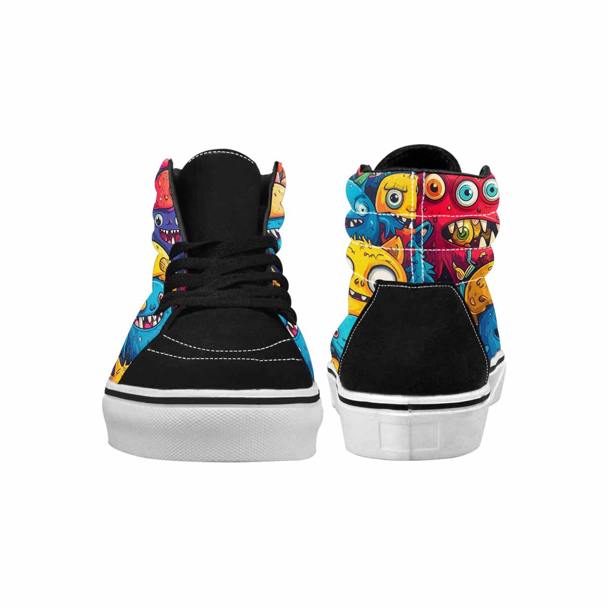 WOMEN'S Cartoon Monster Character High Top Canvas Aesthetic Custom Sneakers