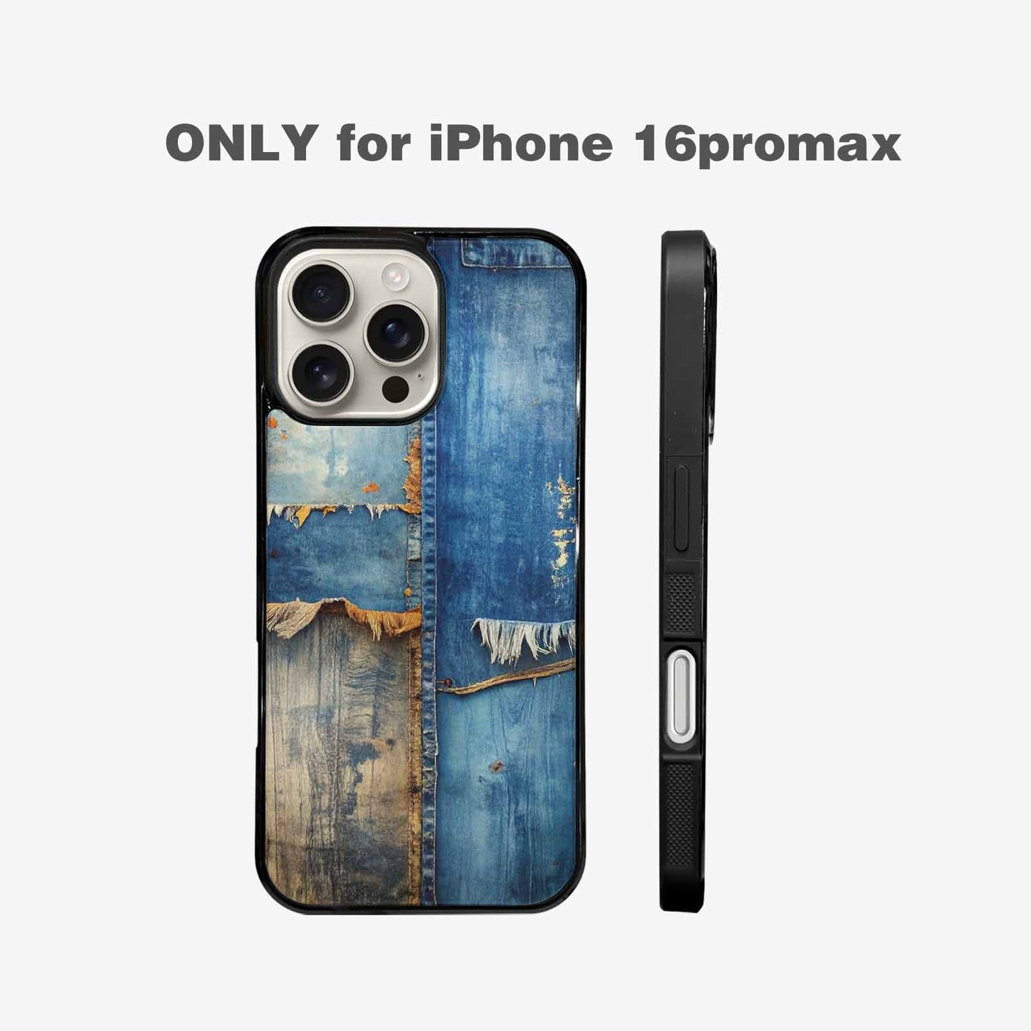 iPhone 16 Pro Max Case — Curve The Ripping Demin Tectures For, Original Design Phone Case