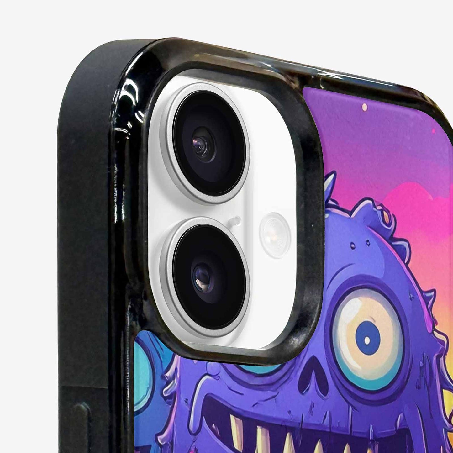 iPhone 16 Case — Overlapping Endlessly No Empty Space Monsters, Custom Printed Phone Case