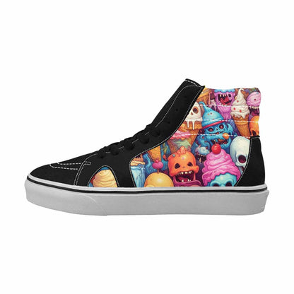 MEN'S Ice Cream Monsters  High Top Canvas Aesthetic Shoes