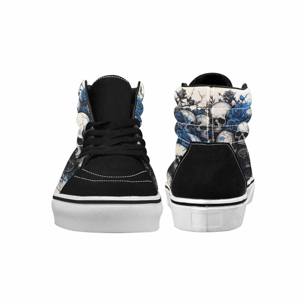 MEN'S Skull Roses High Top Canvas Aesthetic Custom Shoes