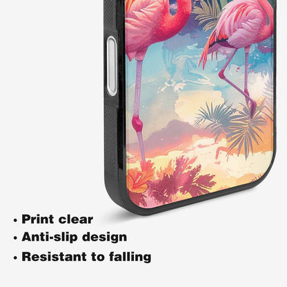 iPhone 16 Plus Case — Flamingo Tropical Flamingo Tropical Pattern Hundreds, Original Design Phone Case