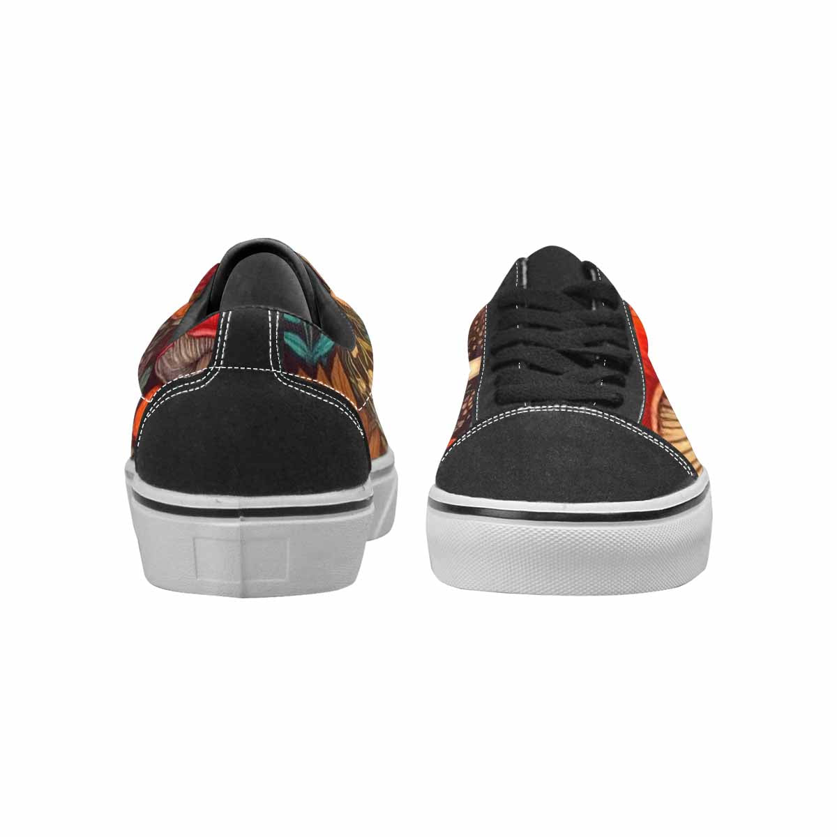 WOMEN'S Mushroom Canvas Lace-Up Aesthetic Custom Sneakers