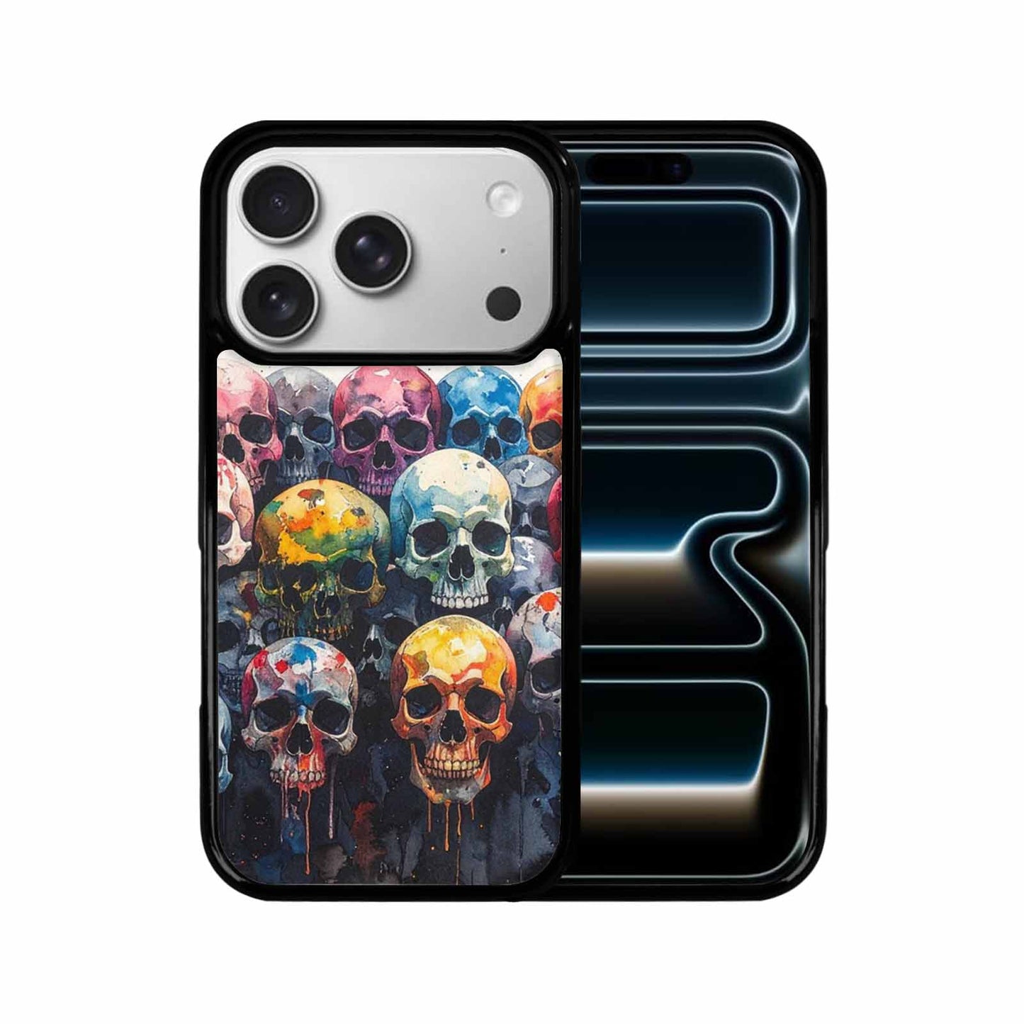 iPhone 17 Pro Case — Skull Dark Art Gothic Print Gothic, Custom Printed Phone Case