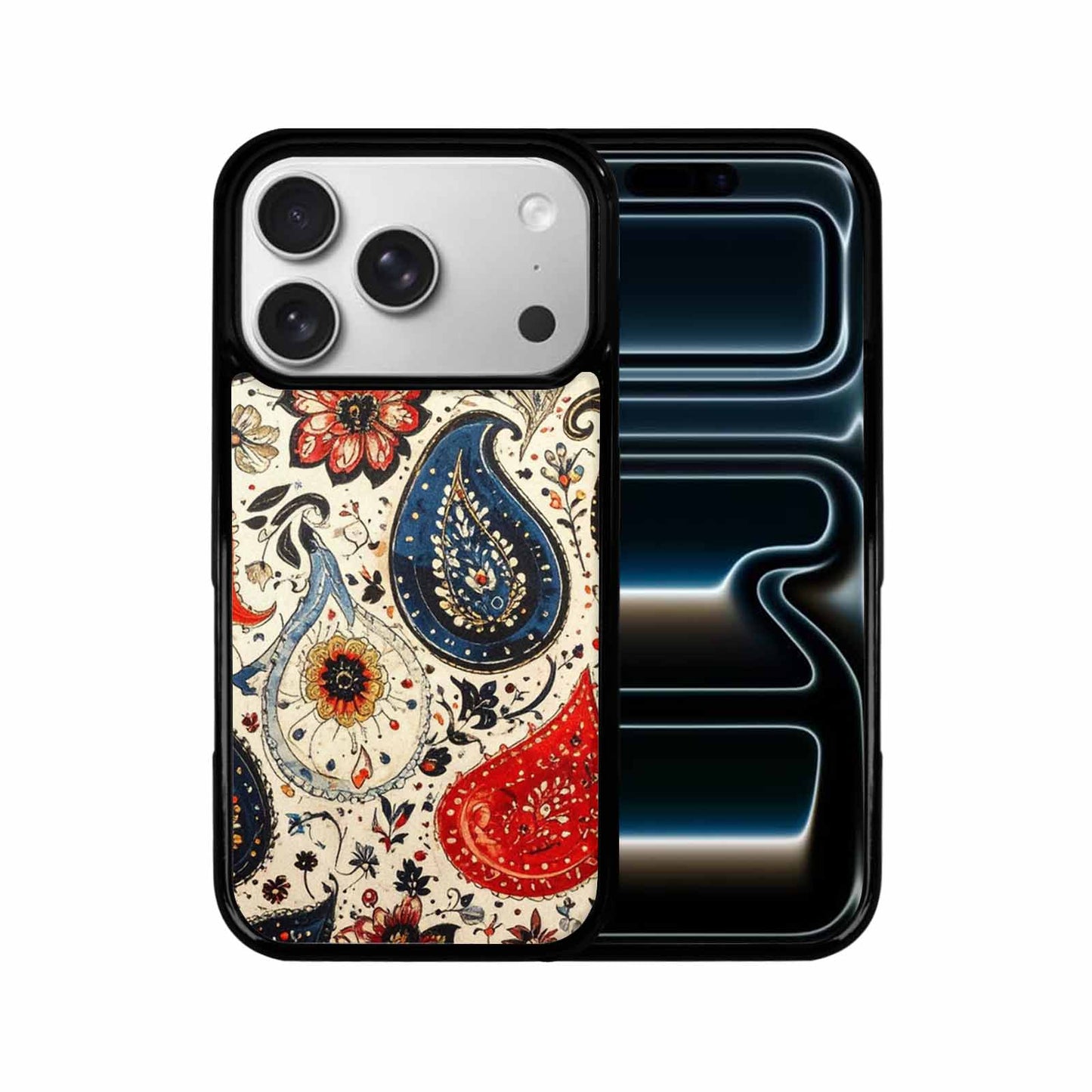 iPhone 17 Pro Case — Small Paisley Bandana Pattern Randomly Original, Custom Art Phone Cover