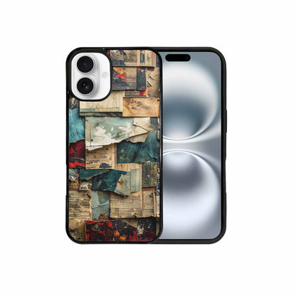 iPhone 16 Plus Case — Distressed Grunge Texture Pattern Hundreds Of, Custom Printed Phone Case