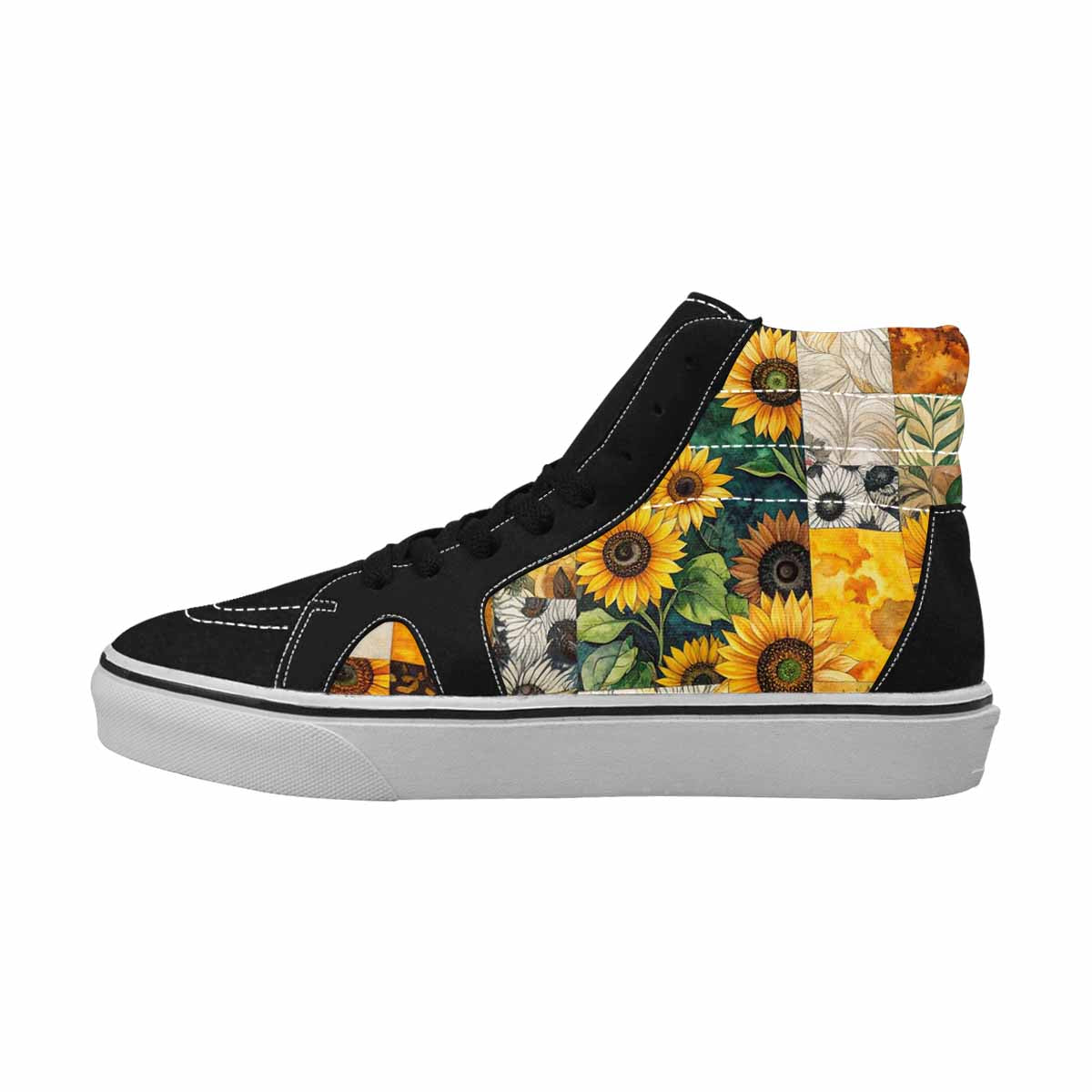 WOMEN'S Sunflower High Top Canvas Grunge Shoes
