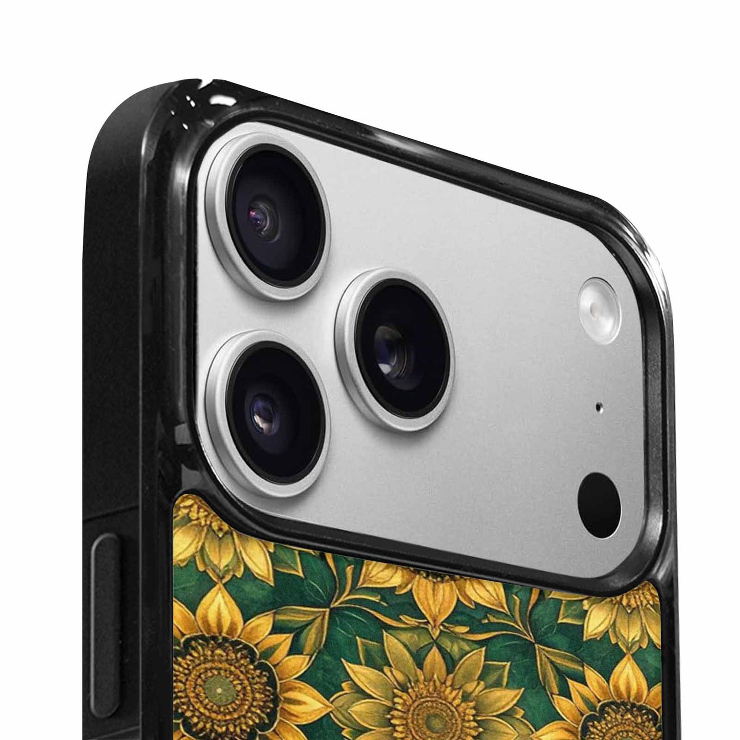 iPhone 17 Pro Max Case — Sunflower Mandala Kaleidoscope Floral, Custom Printed Phone Case