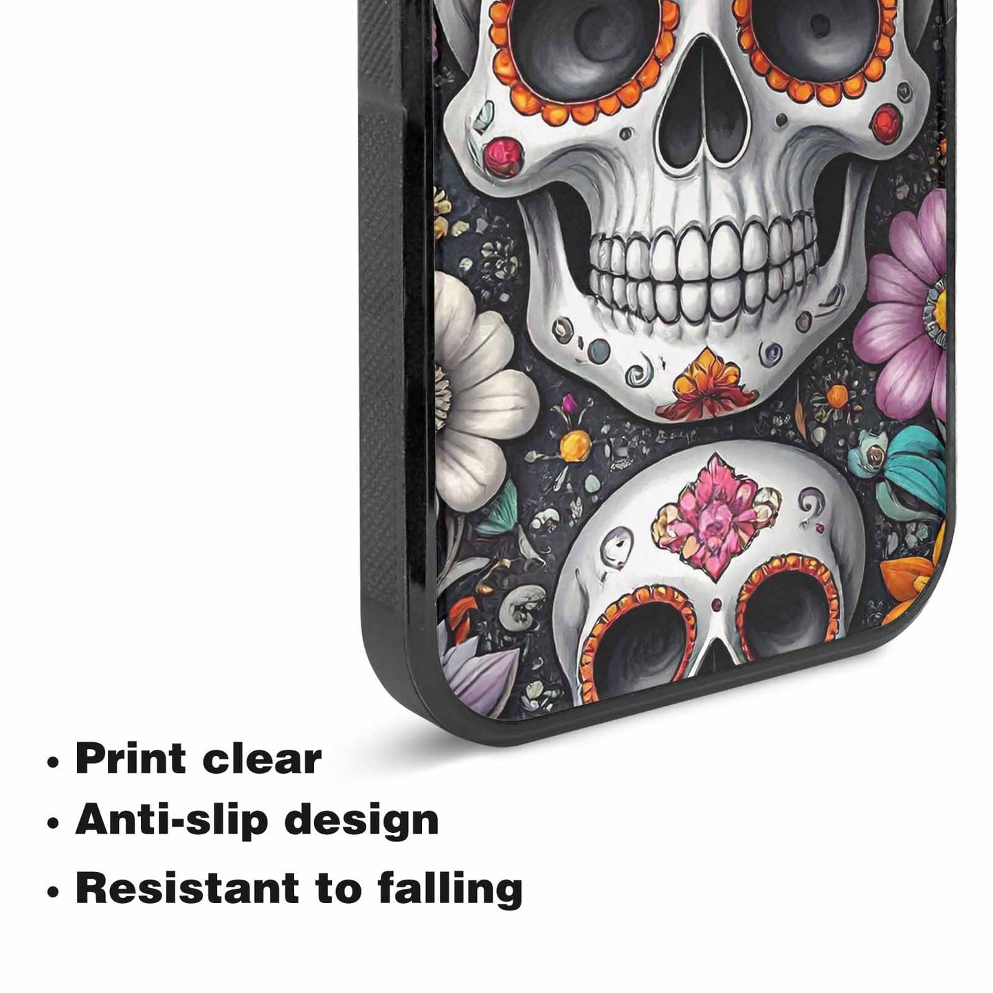 iPhone 15 Plus Case — Greyscale Black And White Dark Black, Personalized Phone Case