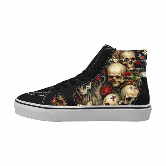 WOMEN'S More Overlapping Ontop Each High Top Canvas Vibrant Chaos Custom Sneakers