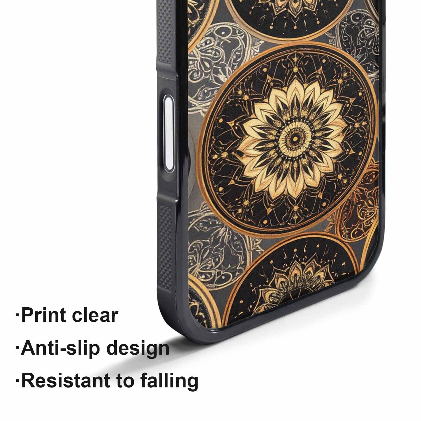 iPhone 17 Pro Max Case — Small Mandala Pattern, Randomly Floral, Custom Phone Case
