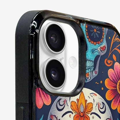 iPhone 16 Plus Case — Day Of Dead Sugar Skull Custom, Customized Protective Case