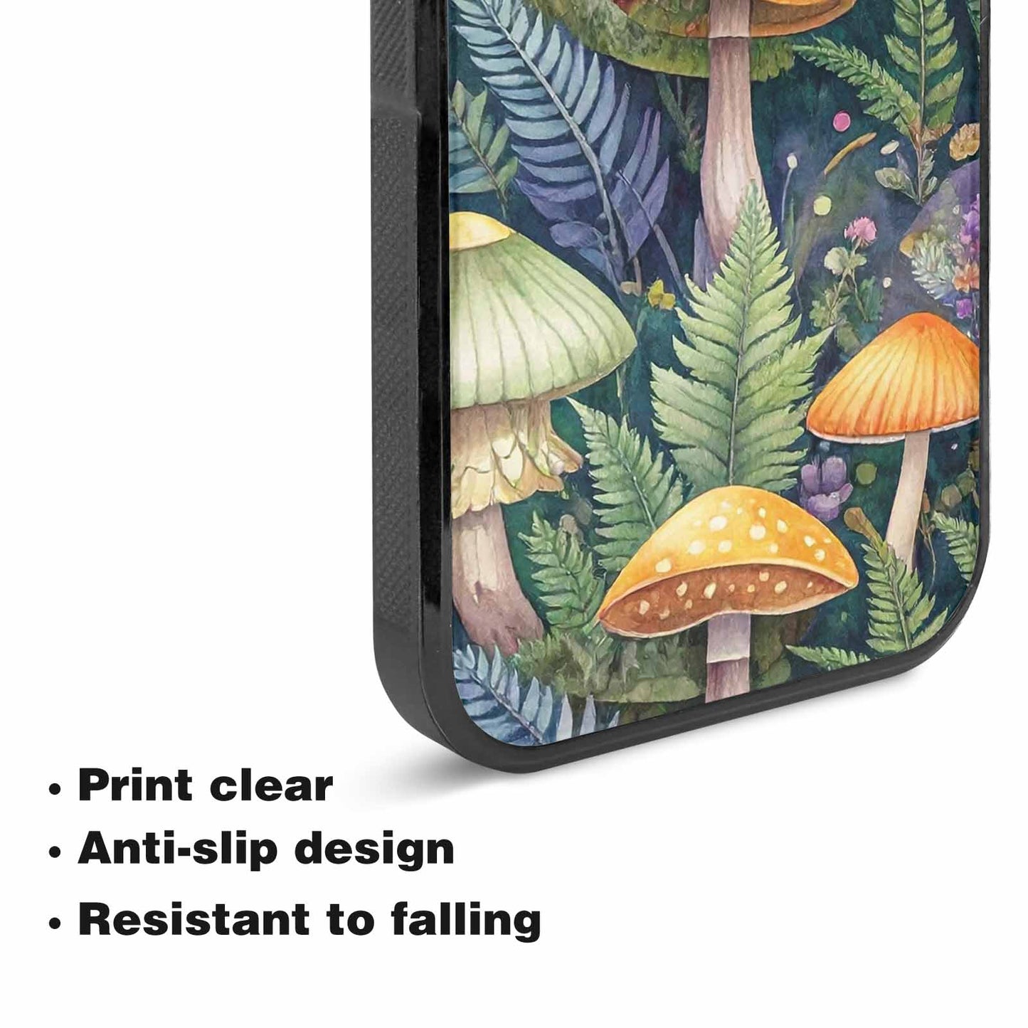 iPhone 15 Case — Mushrooms Botanicalmushrooms P, Custom Designed Case Cover
