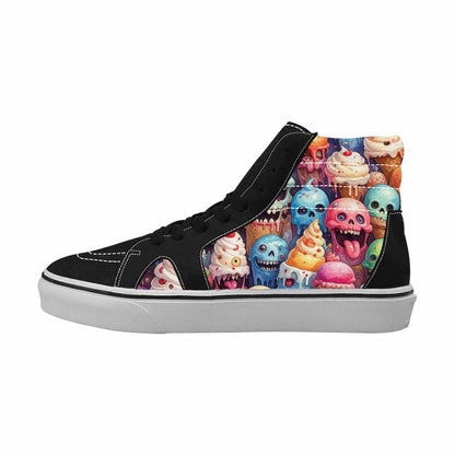 MEN'S Ice Cream Monsters  High Top Canvas Neon Fantasy Shoes
