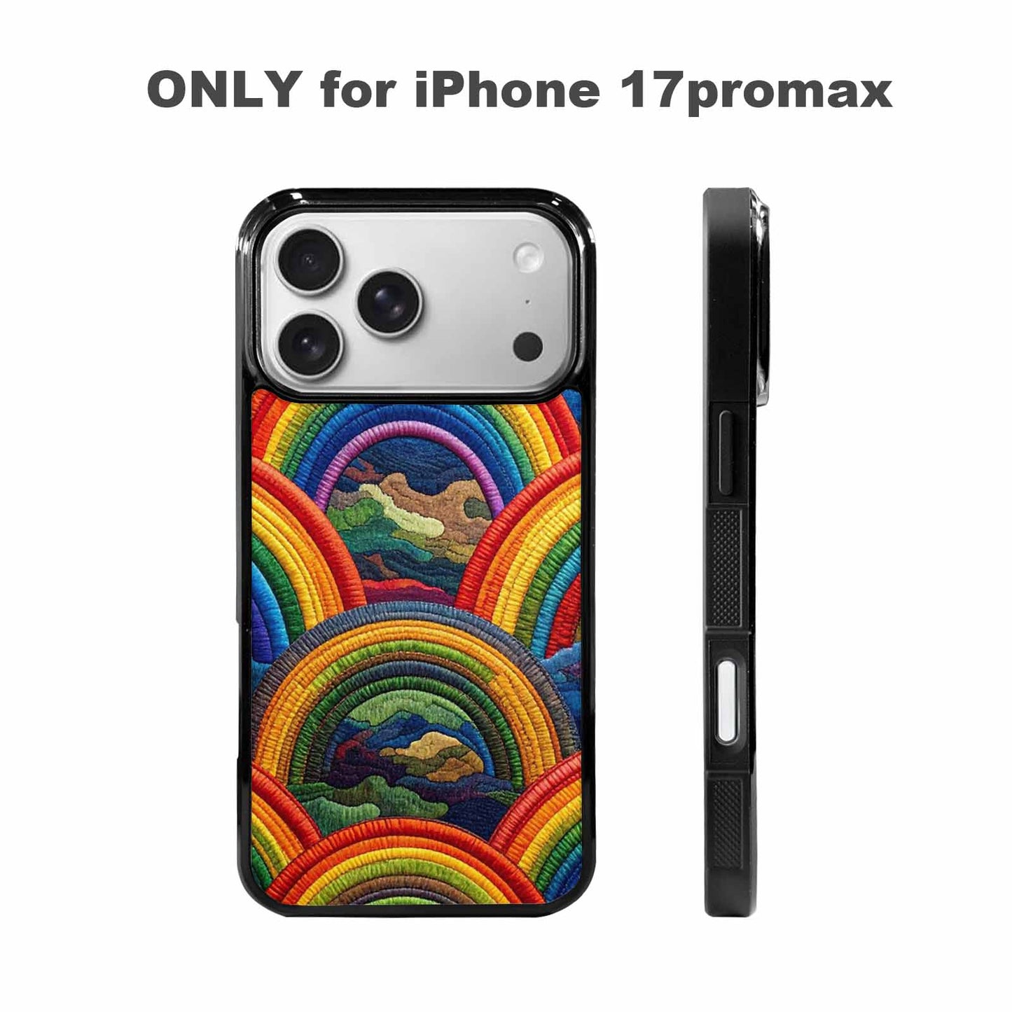 iPhone 17 Pro Max Case — Vivid Camo Rainbow Camo, Customized Protective Case