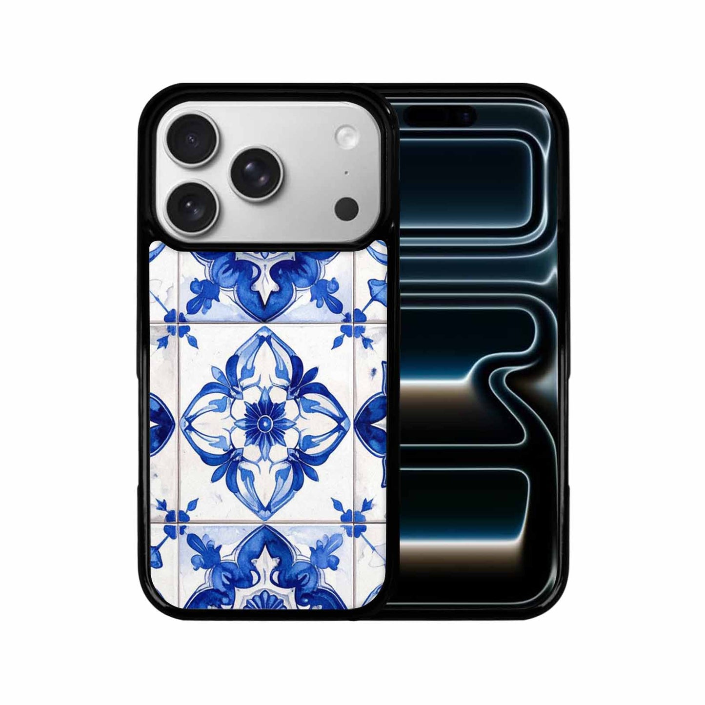 iPhone 17 Pro Case — Mexican Talavera Tile Pattern Floral, Custom Art Phone Cover