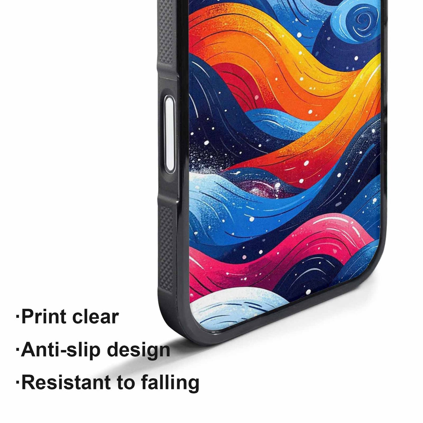 iPhone 17 Pro Max Case — Glossy Winter Wave Cartoon Cute, Custom Art Phone Cover