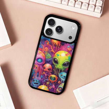 iPhone 17 Pro Case — Aliens Tie Dyemelting Aliens P Tie, Original Design Phone Case