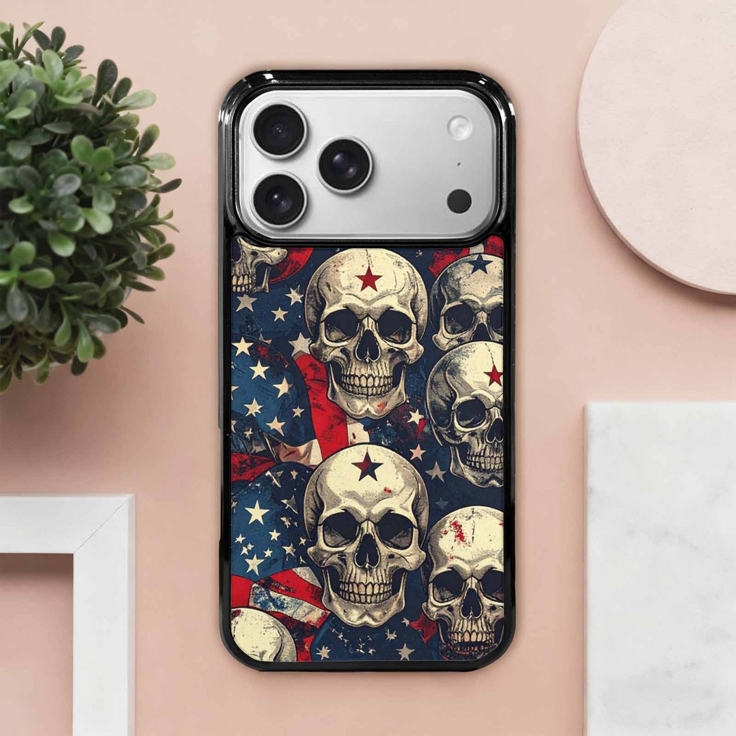 iPhone 17 Pro Max Case — Skull Dark Art Gothic Print Gothic, Custom Designed Case Cover
