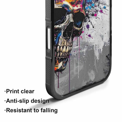 iPhone 17 Case — Skull Dark Art Gothic Print Gothic, Custom Printed Phone Case