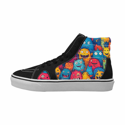 MEN'S Monsters (general) Cartoon Monst High Top Canvas Surreal Custom Shoes