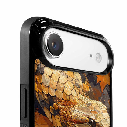 iPhone 17 Air Case — Distressed Autumn Snake Original Art, Custom Designed Case Cover