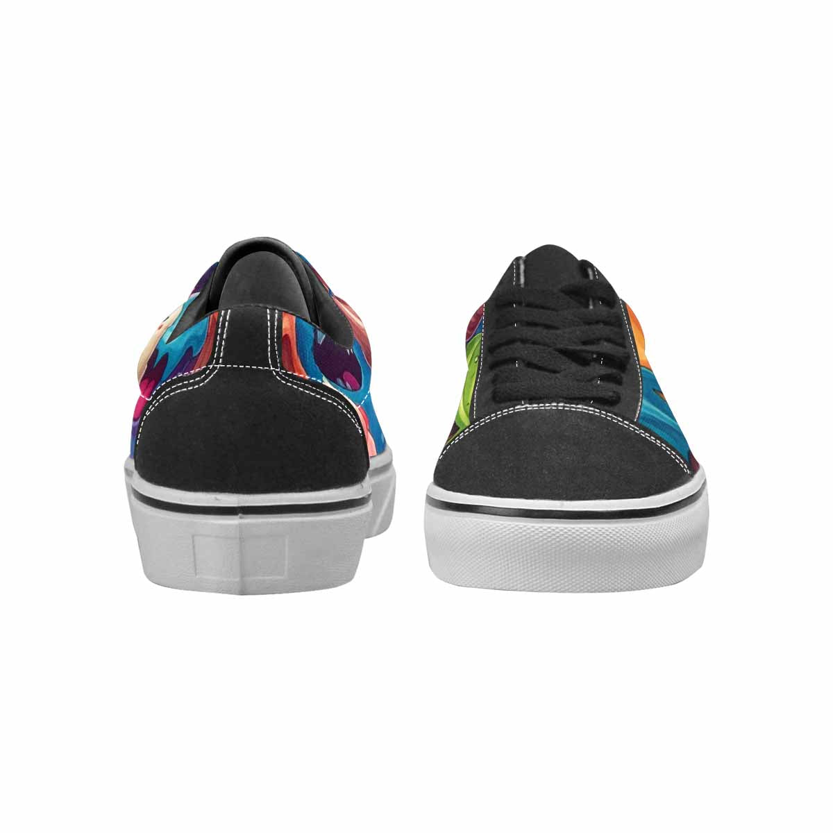 WOMEN'S Melting Ice Cream Monster Lace-Up Canvas Surreal Shoes