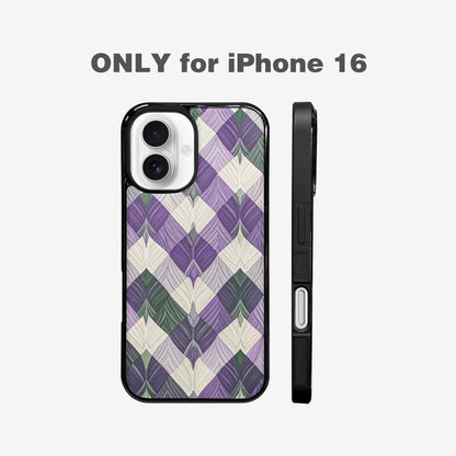 iPhone 16 Case — Genderqueer Flag Color Theme Small Rainbow, Custom Designed Case Cover