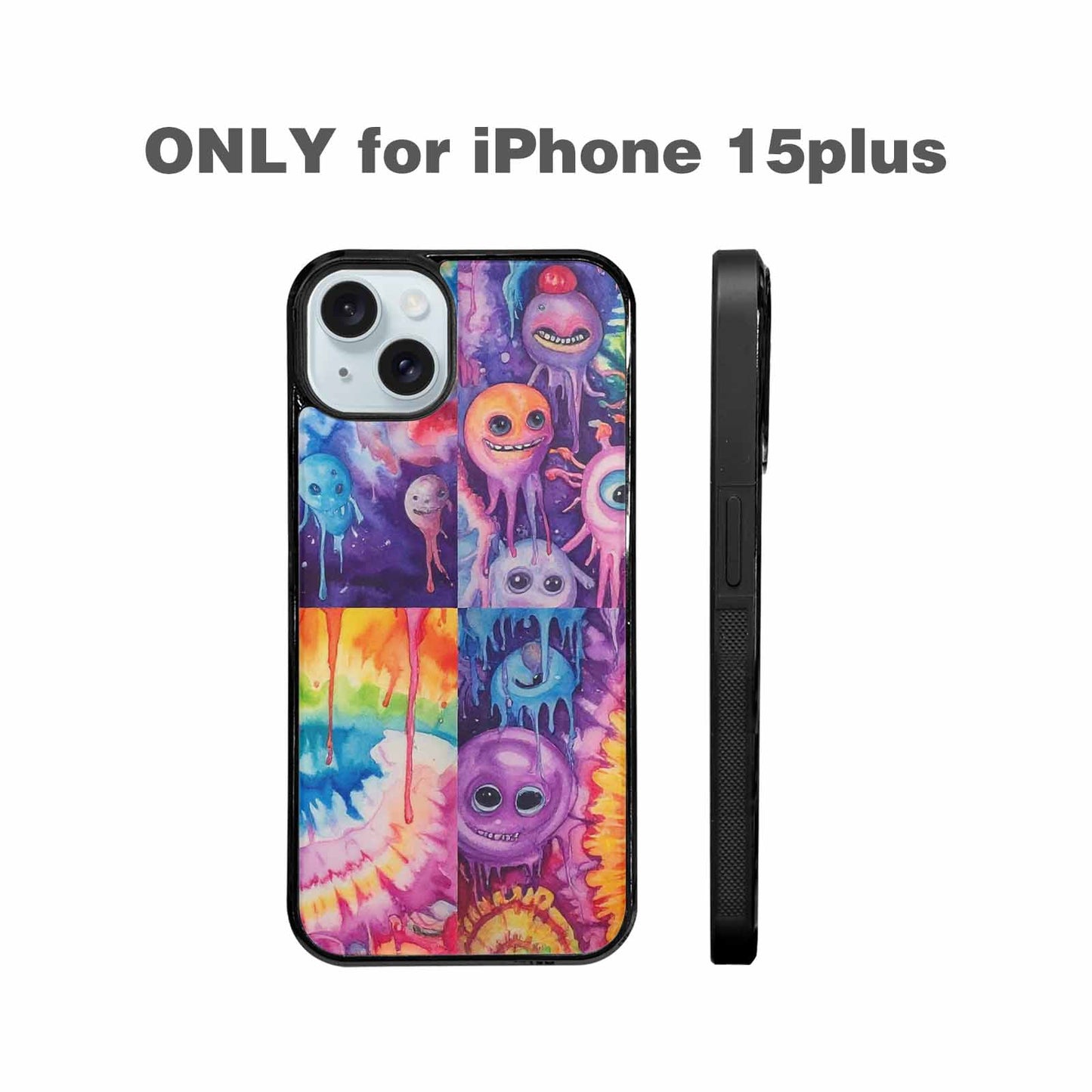 iPhone 15 Plus Case — Aliens Tie Dyemelting Aliens P, Custom Printed Phone Case