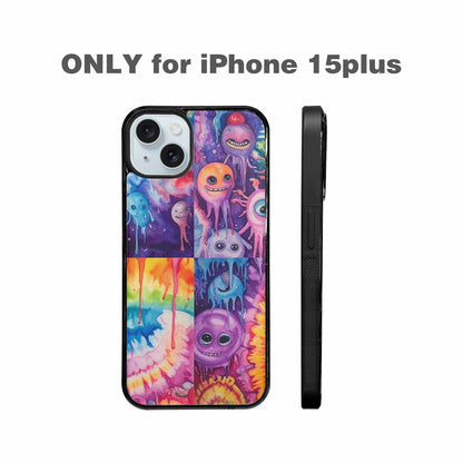 iPhone 15 Plus Case — Aliens Tie Dyemelting Aliens P, Custom Printed Phone Case