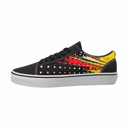 MEN'S Comic Pop Art Canvas Bold Print Wallpaper Art Handmade Custom Shoes