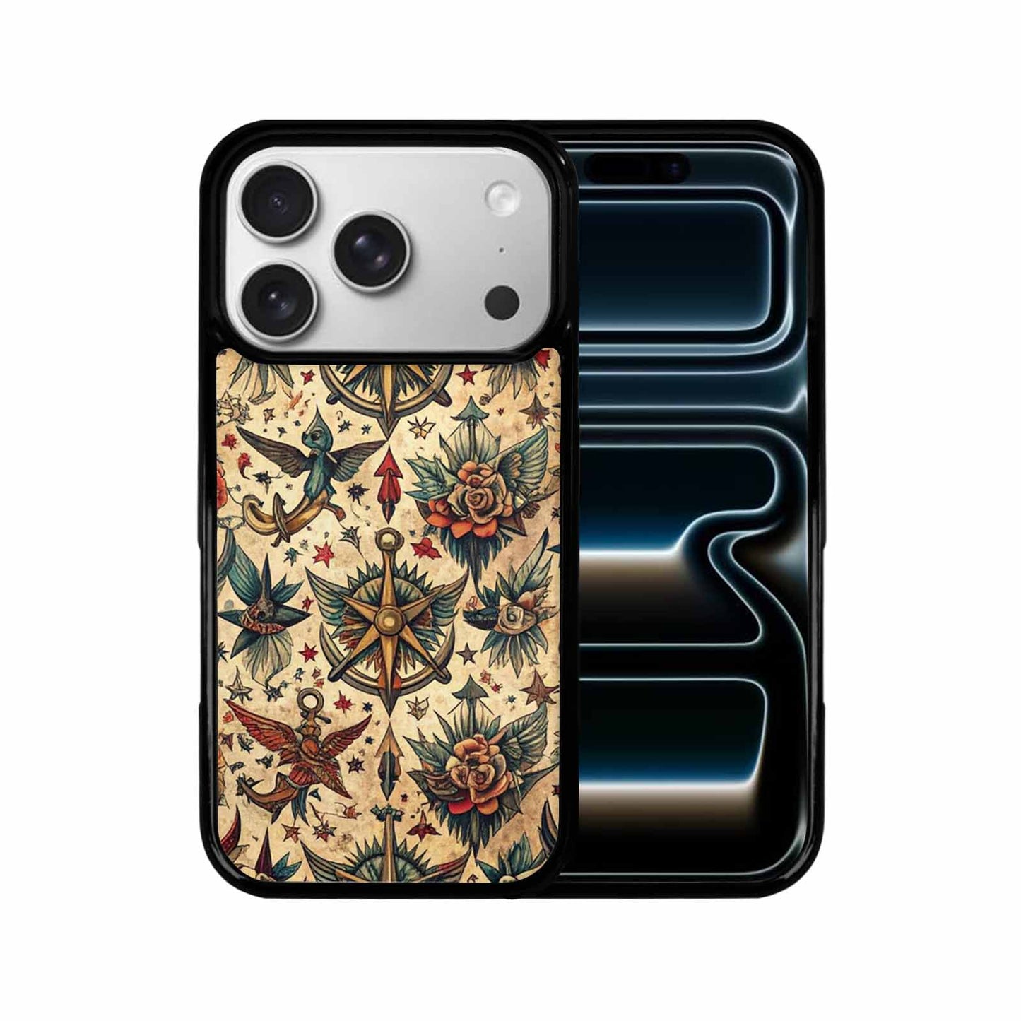 iPhone 17 Pro Case — Small Old School Tattoo Flash Original, Original Design Phone Case