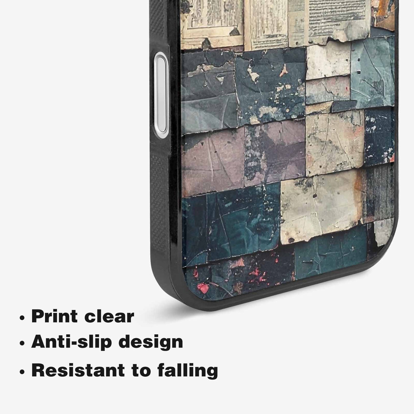 iPhone 16 Plus Case — Distressed Grunge Texture Pattern Hundreds Of, Unique Phone Case Design