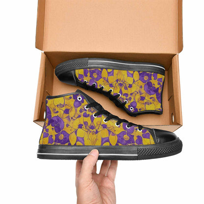 MEN'S Intersex Flag Color High Top Canvas Dreamcore Custom Sneakers