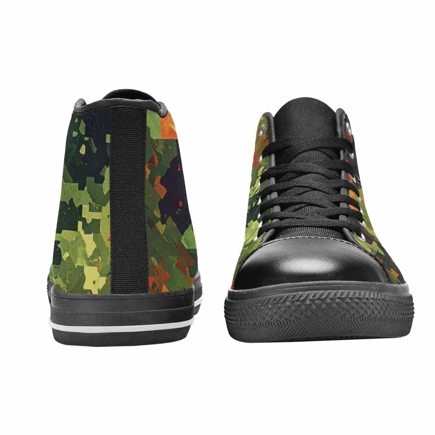 MEN'S Military Camouflage Blotch High Top Canvas Cottagecore Shoes
