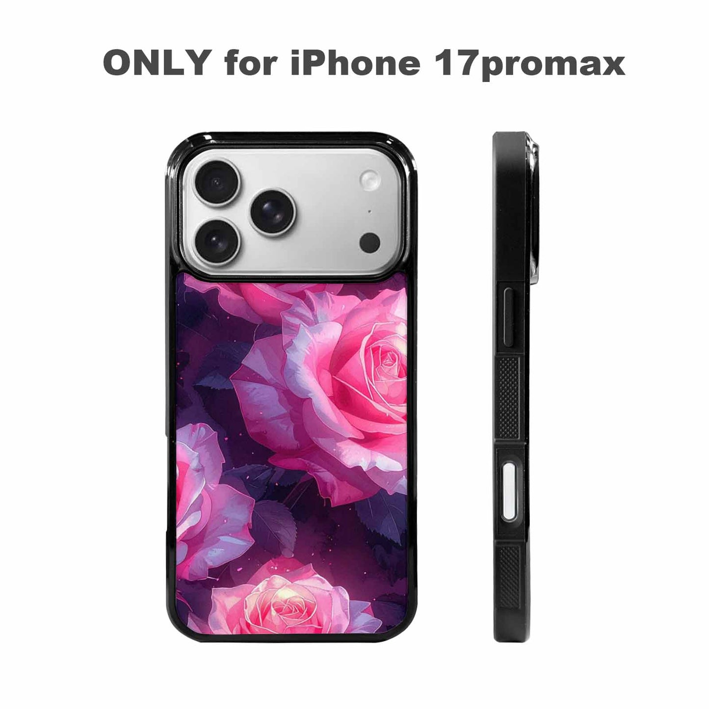 iPhone 17 Pro Max Case — Watercolor Marble Rose Watercolor Abstract, Custom Made Phone Cover