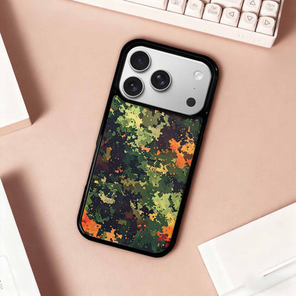 iPhone 17 Pro Case — Small Military Camouflage Blotch Pattern Camo, Original Design Phone Case