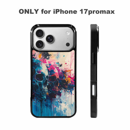 iPhone 17 Pro Max Case — Skull Dark Art Gothic Print Gothic, Custom Phone Case