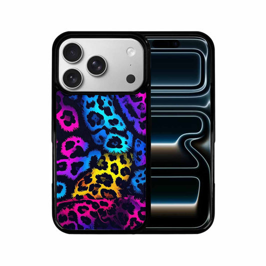 iPhone 17 Pro Case — Leopard Print Neon Animal Print, Custom Print Case Cover