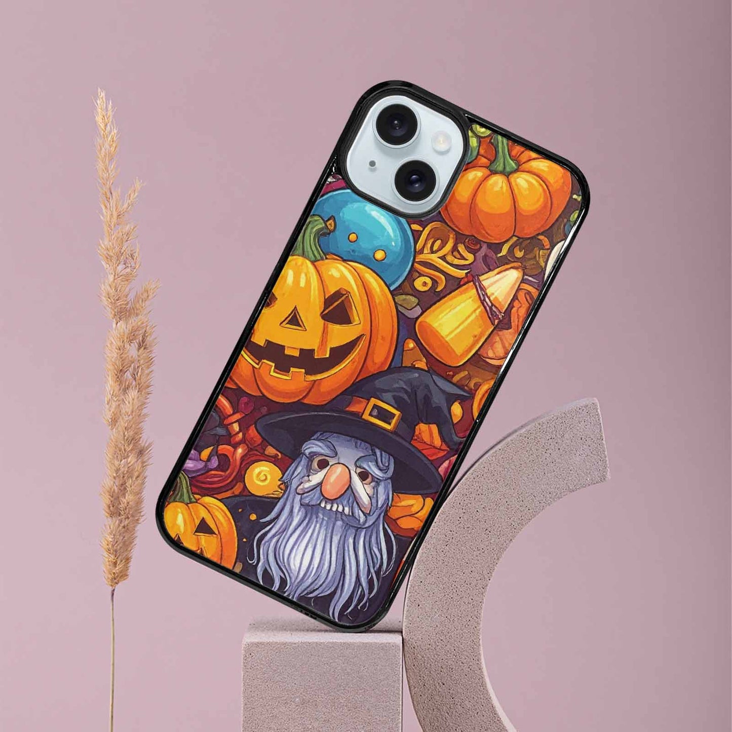 iPhone 15 Plus Case — Halloween Art Print Edge To Edge, Custom Made Phone Cover