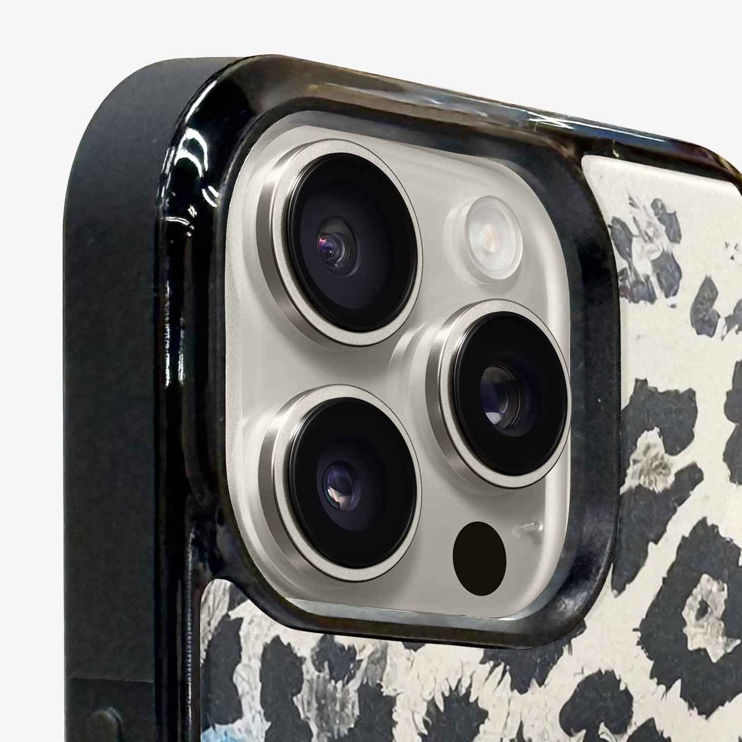 iPhone 16 Pro Max Case — Animal Print Black Blue Ink Animal, Custom Made Phone Cover