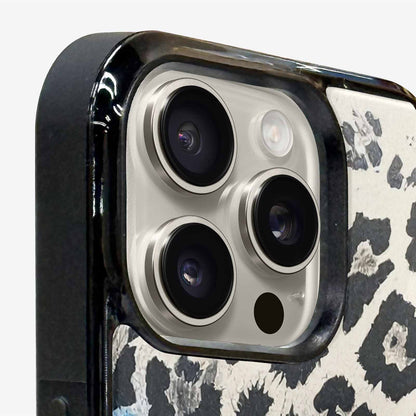 iPhone 16 Pro Max Case — Animal Print Black Blue Ink Animal, Custom Made Phone Cover