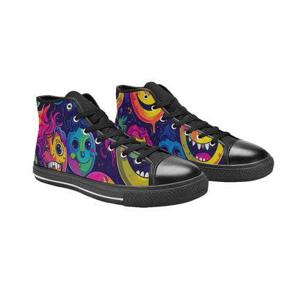WOMEN'S Funny Looking Cartoon High Top Canvas Y2K Custom Sneakers