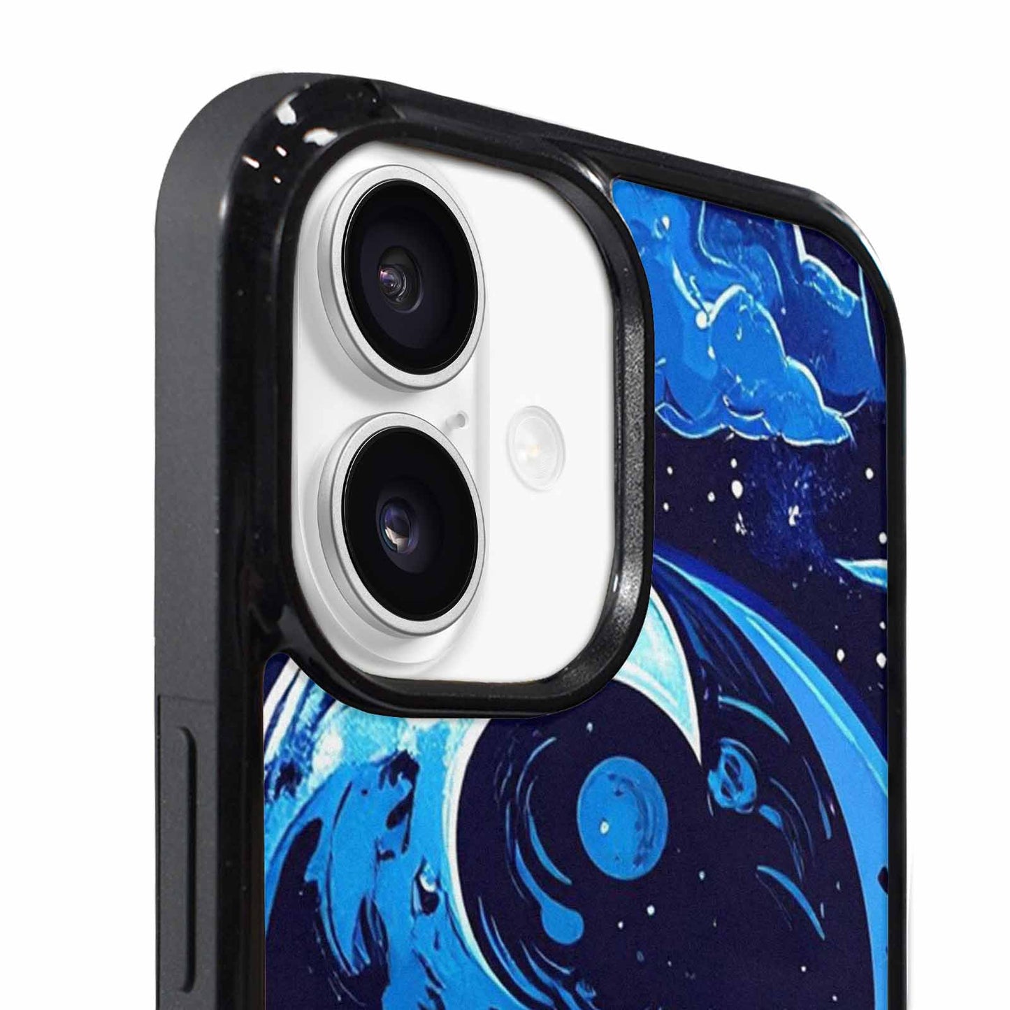 iPhone 17 Case — Neon Winter Moon Cartoon Cute, Personalized Phone Case