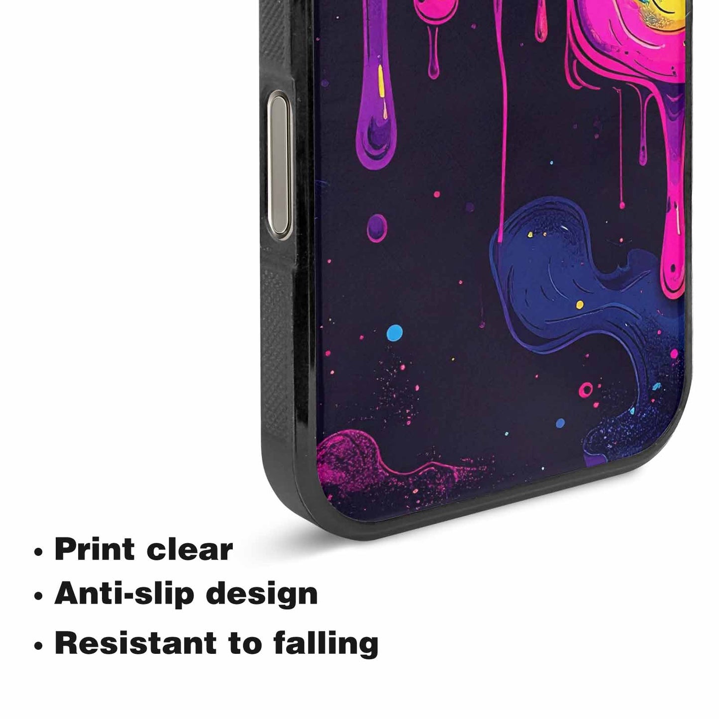 iPhone 16 Pro Case — Rick And Morty Style Art Dripping, Custom Print Case Cover