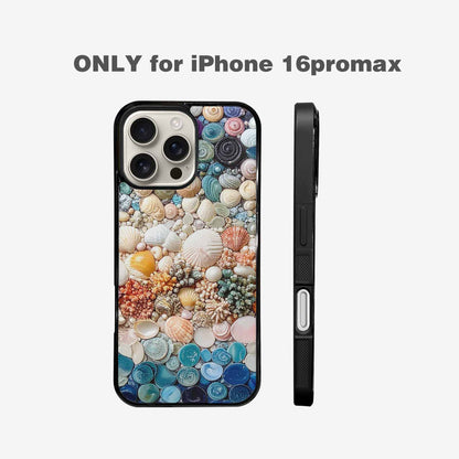 iPhone 16 Pro Max Case — Seashell Collage Seashell Collage Pattern Hundreds, Unique Phone Case Design