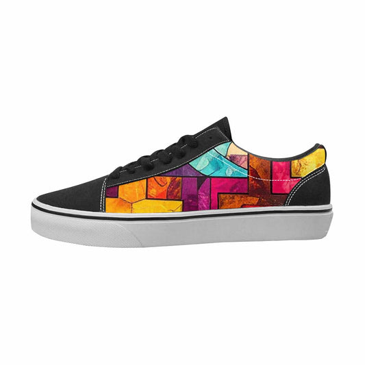 WOMEN'S Jesus Canvas Streetwear Vibrant Chaos Custom Sneakers