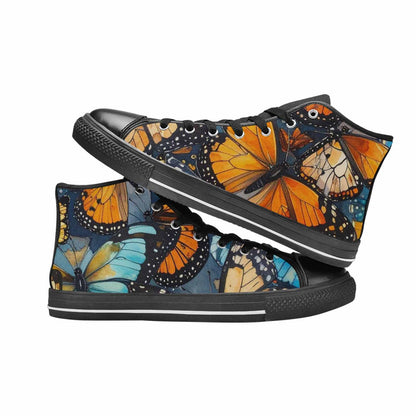 MEN'S Butterfly Wing High Top Canvas Dark Academia Sneakers