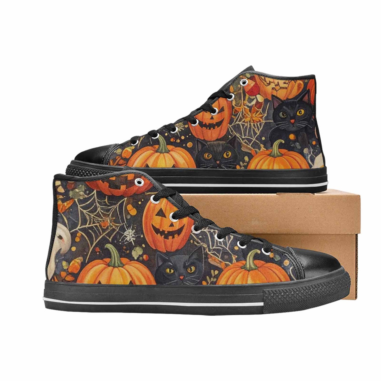 MEN'S Halloween High Top Canvas Dark Academia Shoes