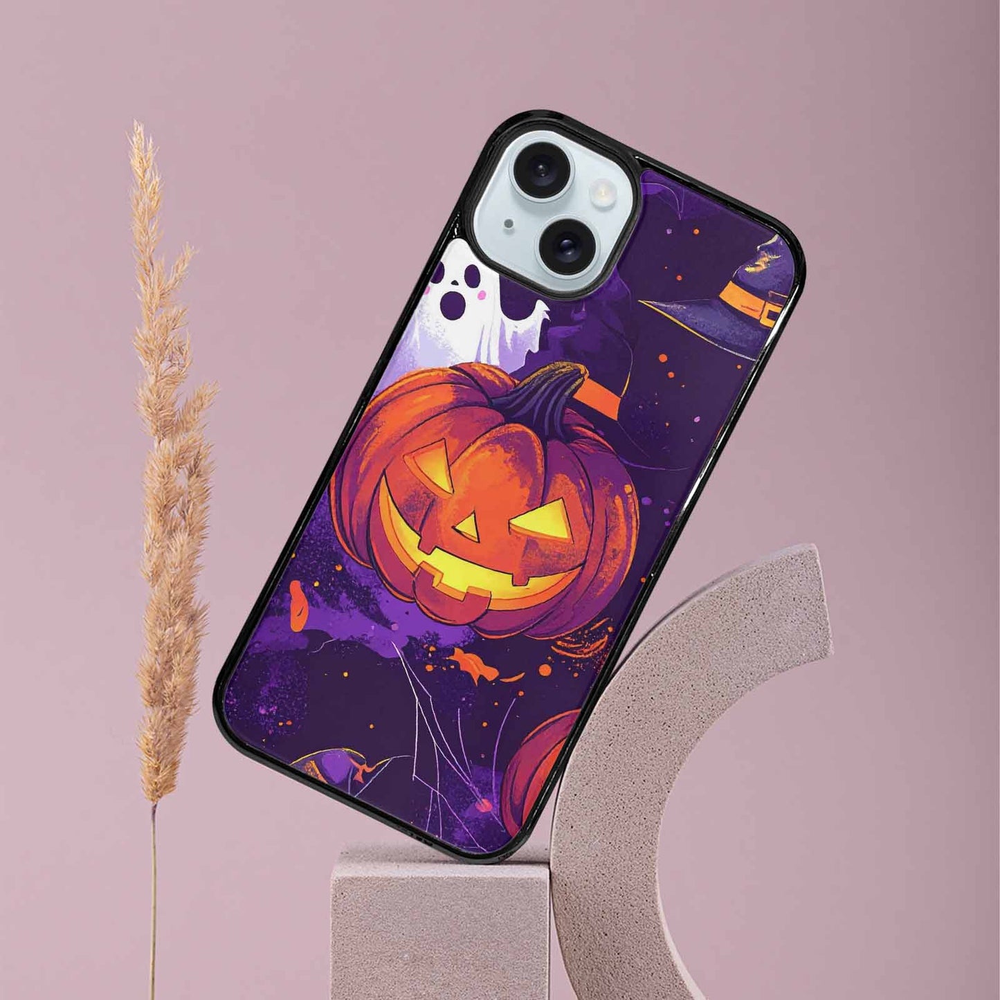 iPhone 15 Plus Case — Halloween Art Print Edge To Edge, Custom Made Phone Cover
